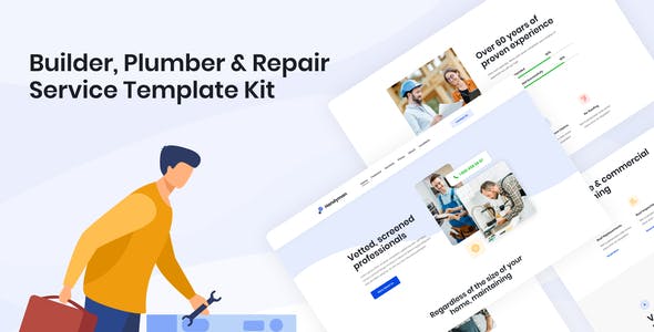 Handyman | Builder Plumber & Repair Service Elementor Template Kit Handyman | Builder Plumber & Repair Service Elementor Template Kit