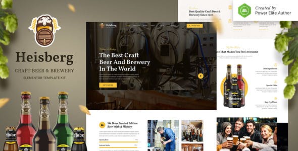 Heisberg – Craft Beer & Brewery Elementor Template Kit Heisberg – Craft Beer & Brewery Elementor Template Kit