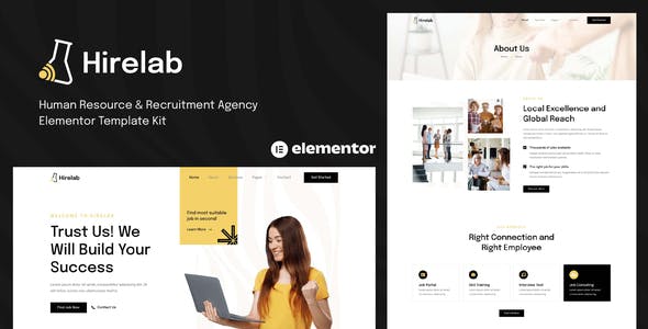 Hirelab – Human Resource & Recruitment Agency Elementor Template Kit Hirelab – Human Resource & Recruitment Agency Elementor Template Kit
