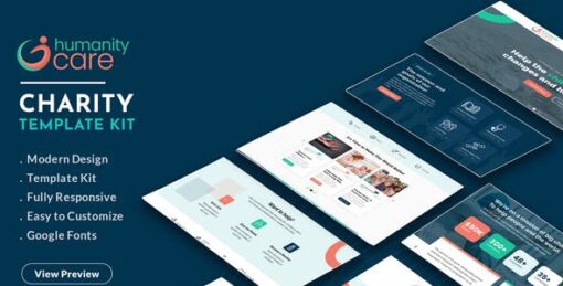 Humanity Care – Nonprofit Charity & Donation Elementor Template