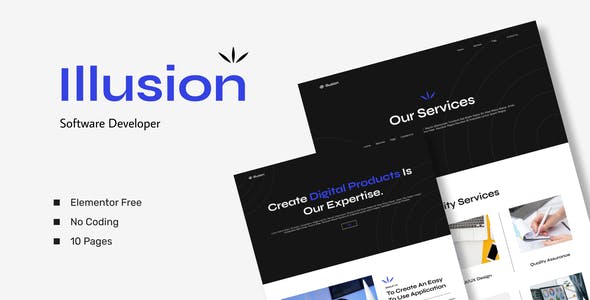 Illusion – Software Developer Elementor Template Kits Illusion – Software Developer Elementor Template Kits