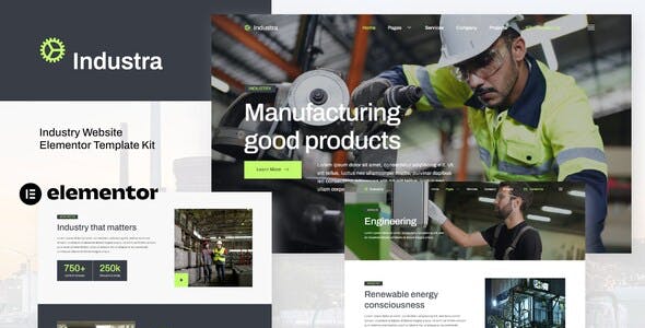 Industra – Industry & Manufacturing Elementor Template Kit Industra – Industry & Manufacturing Elementor Template Kit
