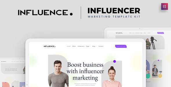 Influence – Influencer Marketing Agency Elementor Template Kit Influence – Influencer Marketing Agency Elementor Template Kit