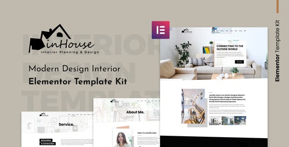 Inhouse – Modern Design Interior Elementor Template Kit Inhouse – Modern Design Interior Elementor Template Kit