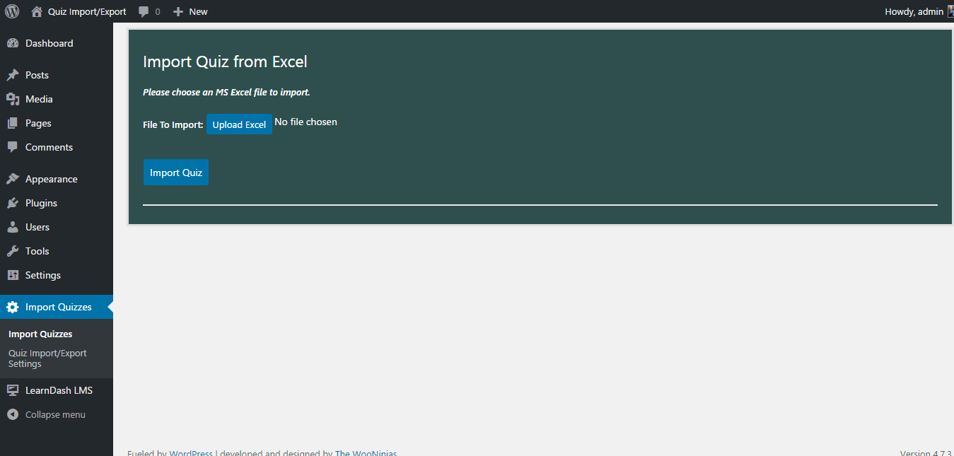 LearnDash Quiz Import Export LearnDash Quiz Import Export