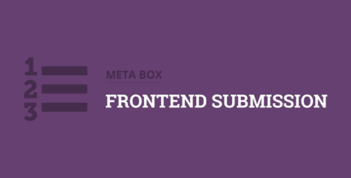 Metabox – Frontend Submission