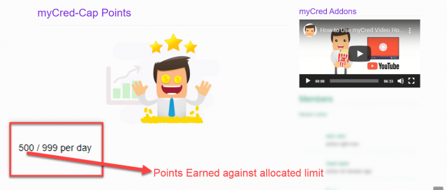 myCred Points Cap myCred Points Cap