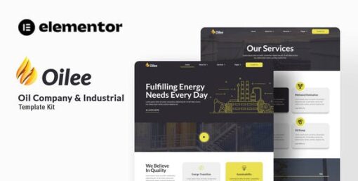 Oilee – Oil Company & Industrial Company Elementor Template Kit
