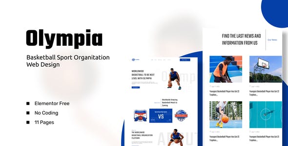 Olympia – Basketball Sport Organization Template Kits Olympia – Basketball Sport Organization Template Kits