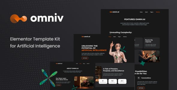 Omniv AI – Artificial Intelligence Elementor Template Kit Omniv AI – Artificial Intelligence Elementor Template Kit
