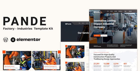 Pande – Factory & Industrial Elementor Template Kit Pande – Factory & Industrial Elementor Template Kit