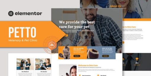 Petto – Vetenary Pet Clinic Template Kit
