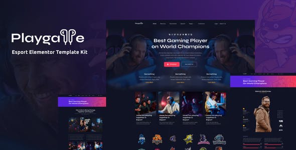 Playgame – Esports Elementor Template Kit Playgame – Esports Elementor Template Kit