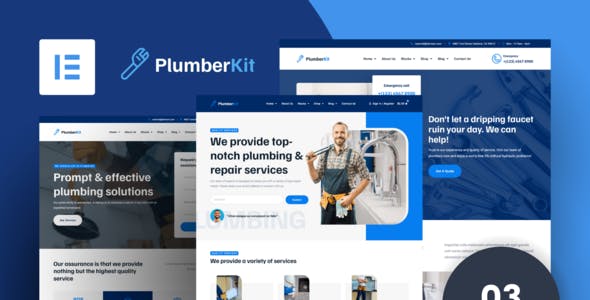 PlumberKit – Plumbing Services Elementor Template Kit PlumberKit – Plumbing Services Elementor Template Kit