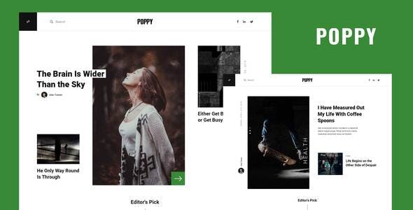 Poppy – Blog & Magazine Elementor Pro Template Kit Poppy – Blog & Magazine Elementor Pro Template Kit