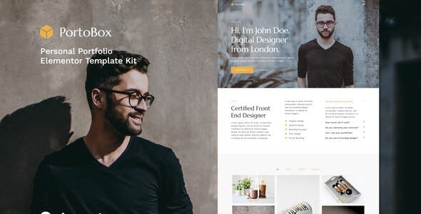 PortoBox – Creative Portfolio Elementor Template Kit PortoBox – Creative Portfolio Elementor Template Kit
