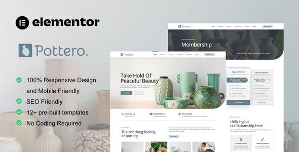 Pottero – Pottery & Ceramics Studio Elementor Template Kit Pottero – Pottery & Ceramics Studio Elementor Template Kit