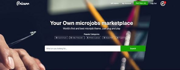Pricerr – Microjobs Marketplace Theme Pricerr – Microjobs Marketplace Theme