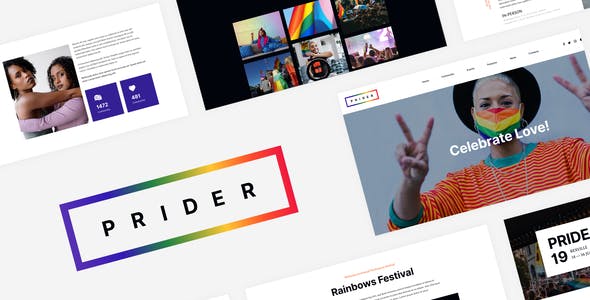 Prider – LGBTQ & Gay Rights Festival Template Kit Prider – LGBTQ & Gay Rights Festival Template Kit