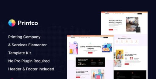 Printco – Printing Company & Services Elementor Template Kit