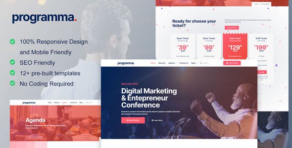 Programma – Event & Conference Elementor Template Kit Programma – Event & Conference Elementor Template Kit
