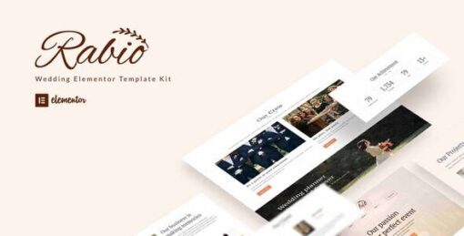 Rabio – Wedding Event Organizer Elementor Template Kit