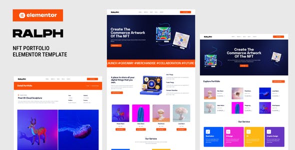 Ralph – NFT Portfolio Elementor Template Kit Ralph – NFT Portfolio Elementor Template Kit