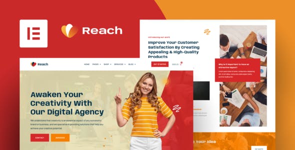 Reach – Digital Agency & Creative Elementor Template Kit Reach – Digital Agency & Creative Elementor Template Kit