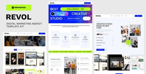 Revol – Digital Marketing Agency Elementor Template Kit