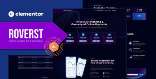 Roverst – Online Investment & Company Elementor Template Kit