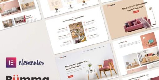 Rumma – Furniture Interior Elementor Template Kit