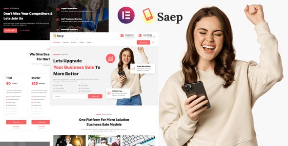 Saep – eCommerce App SaaS Showcase Elementor Template Kit Saep – eCommerce App SaaS Showcase Elementor Template Kit