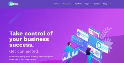 Saku – Business Agency Elementor Template Kit