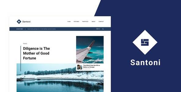 Santoni – Blog & Magazine Elementor Template Kit Santoni – Blog & Magazine Elementor Template Kit