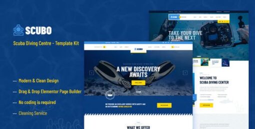 Scubo – Scuba Diving Centre Elementor Template Kit