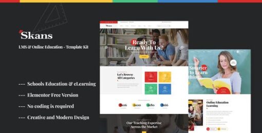 Skans – Learning & Online Education Elementor Template Kit