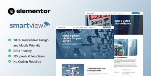 SmartView – CCTV & Security Elementor Template Kit