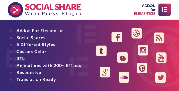 Social Share for Elementor Social Share for Elementor