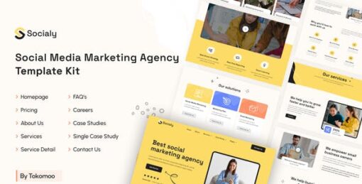 Socialy – Social Media Marketing Agency Elementor Pro Template Kit