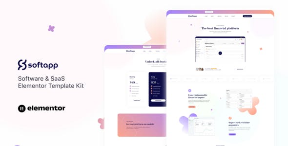 Softapp – Software & SaaS Elementor Template Kit Softapp – Software & SaaS Elementor Template Kit