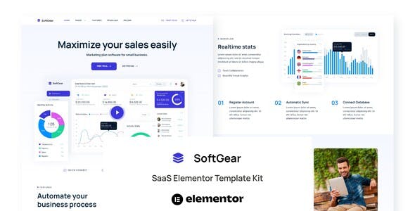 SoftGear – SaaS Elementor Template Kit SoftGear – SaaS Elementor Template Kit