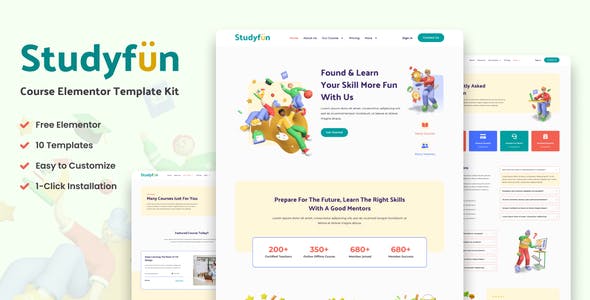Studyfun – Course Elementor Template Kit Studyfun – Course Elementor Template Kit