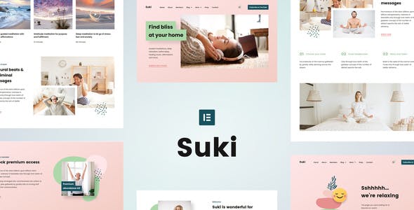 Suki – Meditation Channel Elementor Template Kit Suki – Meditation Channel Elementor Template Kit