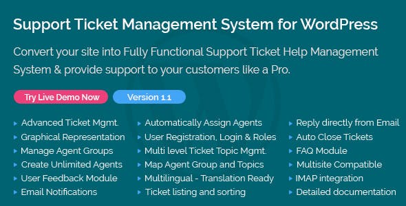 Support Ticket Management System for WordPress Support Ticket Management System for WordPress