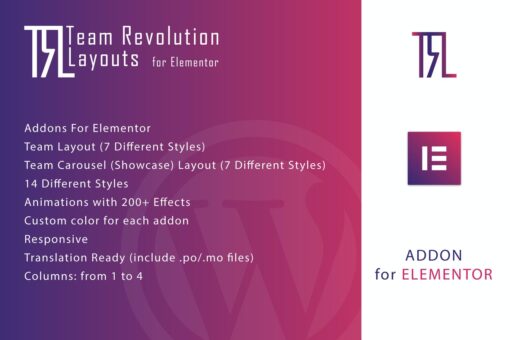 Team Revolution Layouts for Elementor