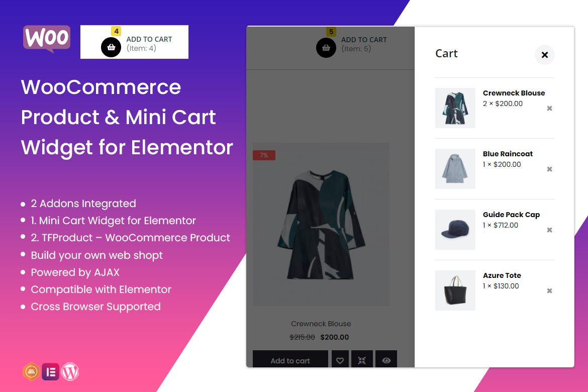 TF Woo Product Mini Cart Addon For Elementor TF Woo Product Mini Cart Addon For Elementor