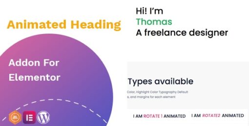 TFAnimated Headline Addon For Elementor