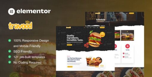 Travood – Food Truck & Street Food Elementor Pro Template Kit