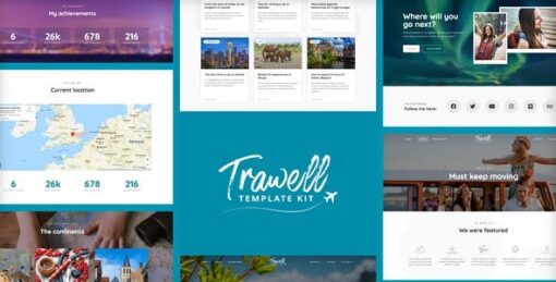Trawell – Travel Blog Elementor Template Kit