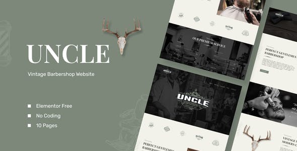 Uncle – Barbershop Elementor Template Kit Uncle – Barbershop Elementor Template Kit